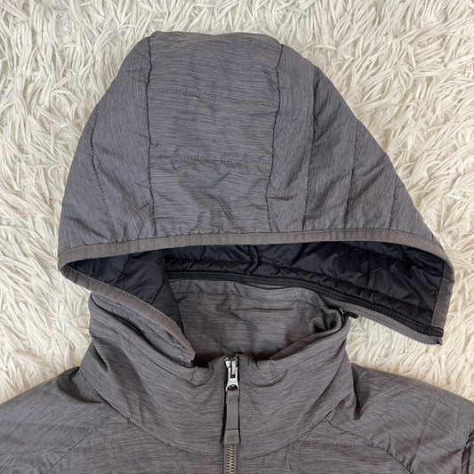 THE NORTH FACE VX HEAT V-MOTION 中綿ジャケット グレー レディース XL(100) フード取り外し可 #46