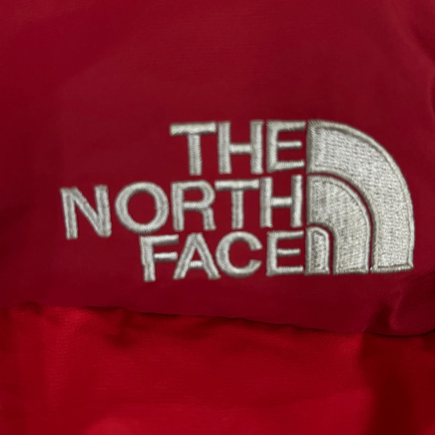 THE NORTH FACE(ザ・ノース・フェイス)HyVent ダウンジャケット レディースL レッド ファー付き 撥水仕様 #52
