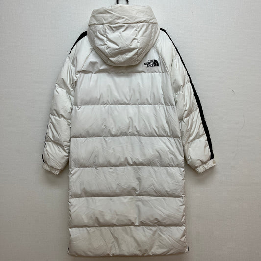 THE NORTH FACE(ザ・ノース・フェイス)WHITE LABEL ロングダウンコート メンズ M(95)ホワイト/ブラック 撥水 中綿コート #77