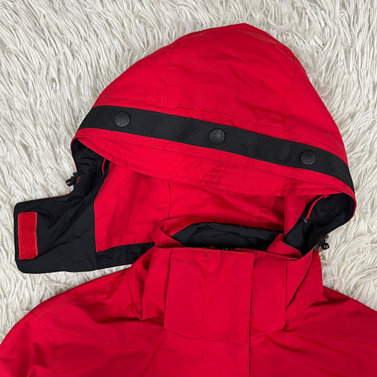 THE NORTH FACE WHITE LABEL マウンテンパーカー レッド レディース 80(S) フード取り外し可 ノースフェイス ホワイトレーベル #79