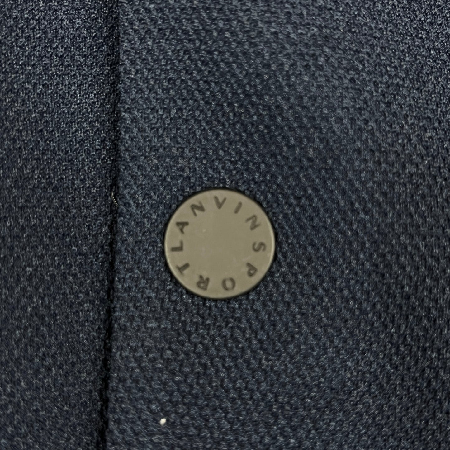 LANVIN SPORT(ランバン スポール)紺ブレジャケット メンズM ネイビー 2B ストレッチ 裏地切替 ポリエステル【2510-099】#99