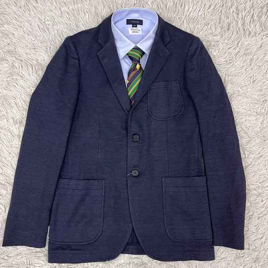 LACOSTE(ラコステ)ネイビージャケット メンズM相当(FR48)新品 高品質ストレッチ素材 #101