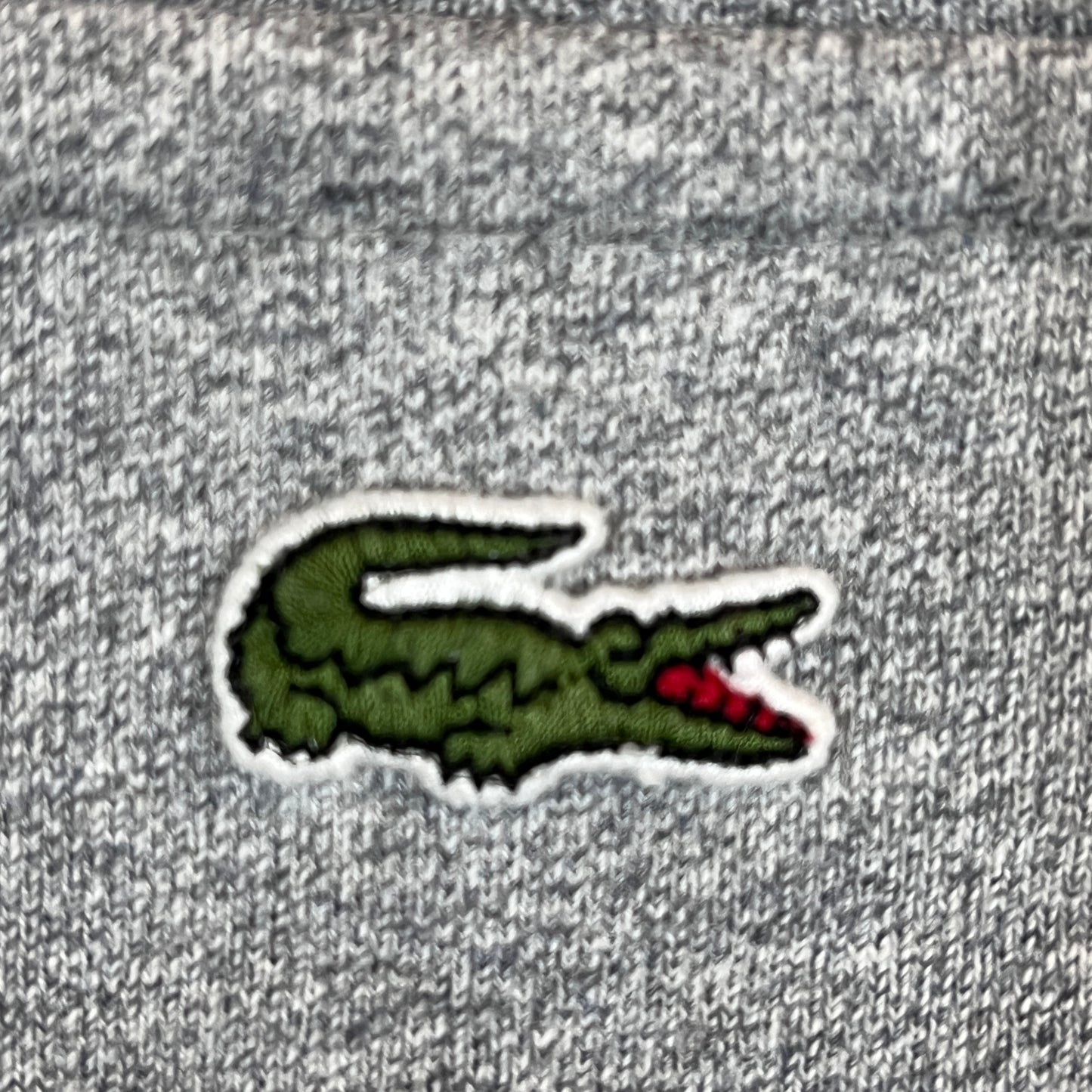 LACOSTE L!VE ラコステ フード付きスウェットパーカー グレー サイズ3 M相当 ワンポイントロゴ 裏起毛 #115