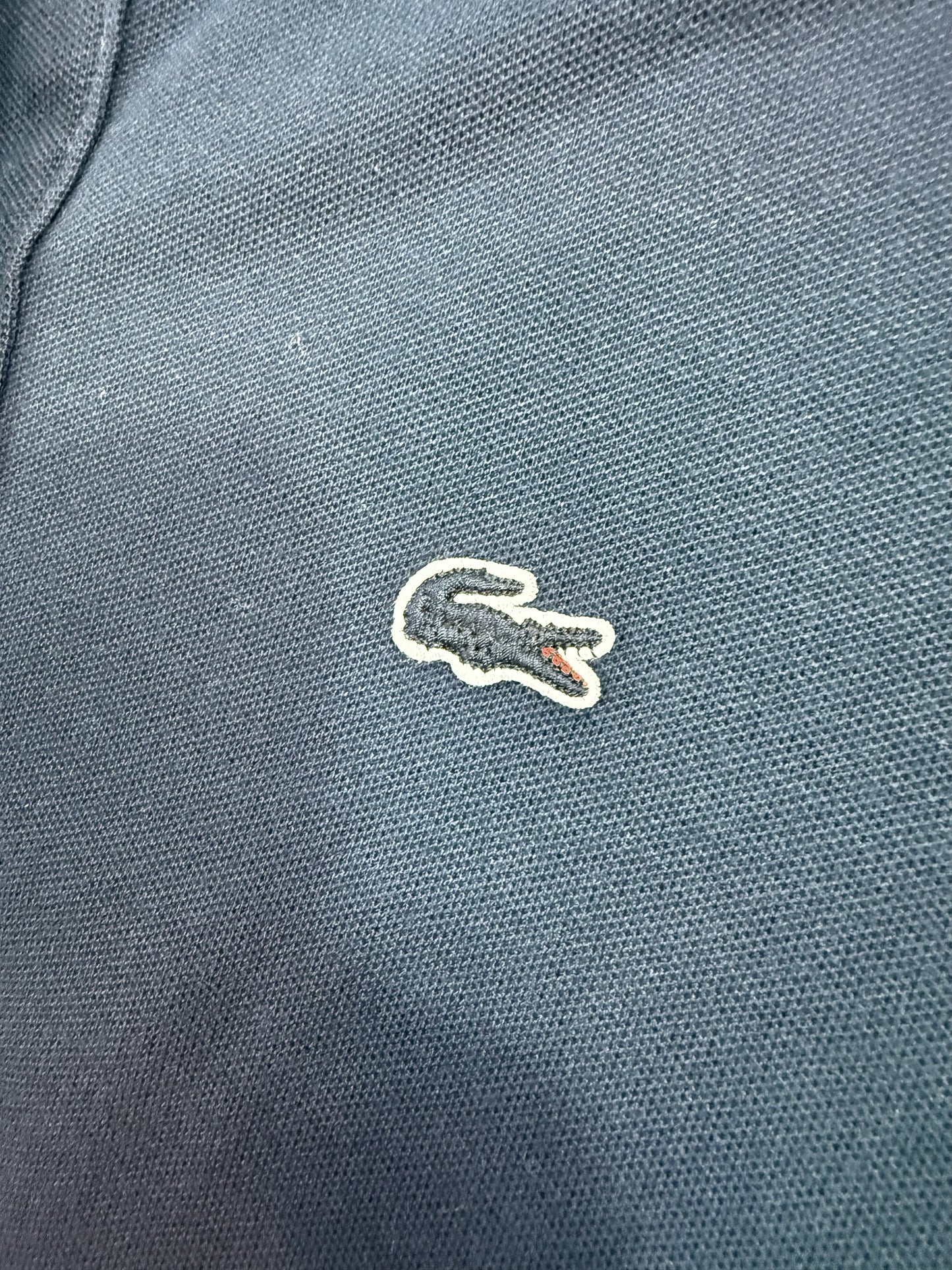 【LACOSTE ラコステ】スリムフィット ポロシャツ ワンピース ネイビー 38 - スポーティー&フェミニンな一着!