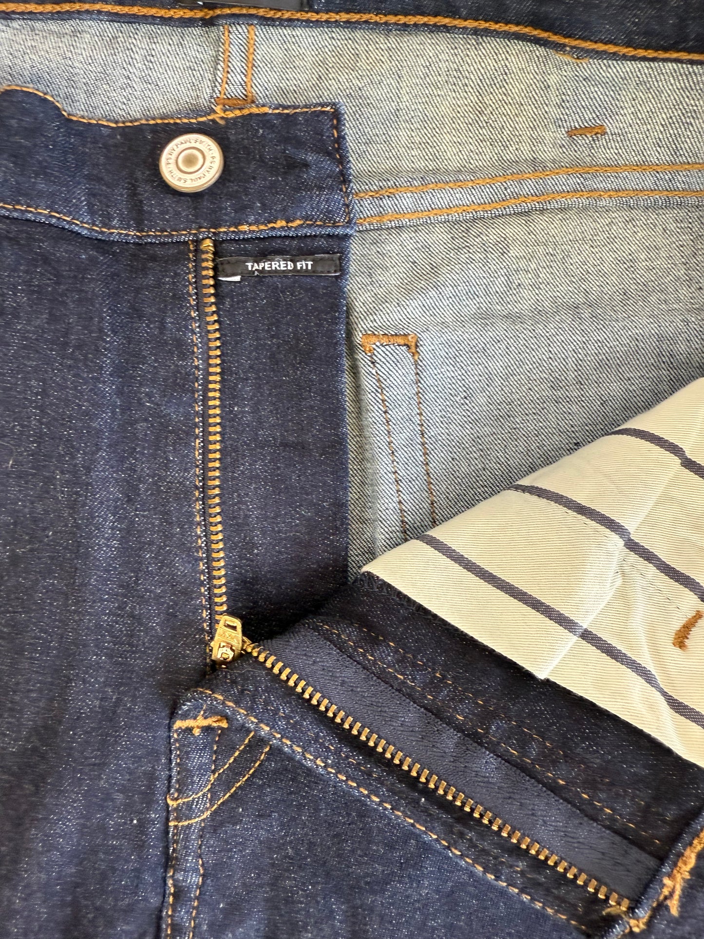 【Paul Smith】ポールスミス テーパードフィット デニムパンツ 32R 濃紺(リジッド・R-WASH)5ポケット ジッパーフライ