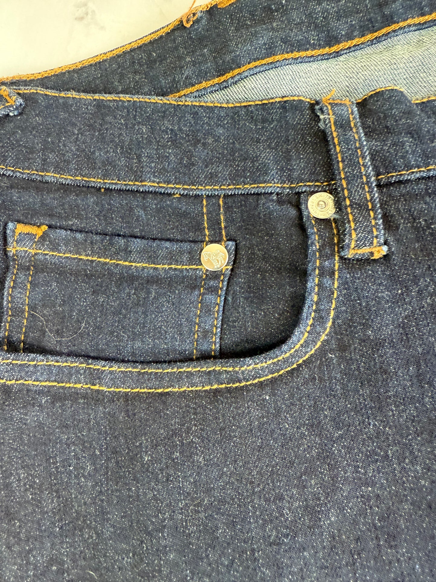 【Paul Smith】ポールスミス テーパードフィット デニムパンツ 32R 濃紺(リジッド・R-WASH)5ポケット ジッパーフライ