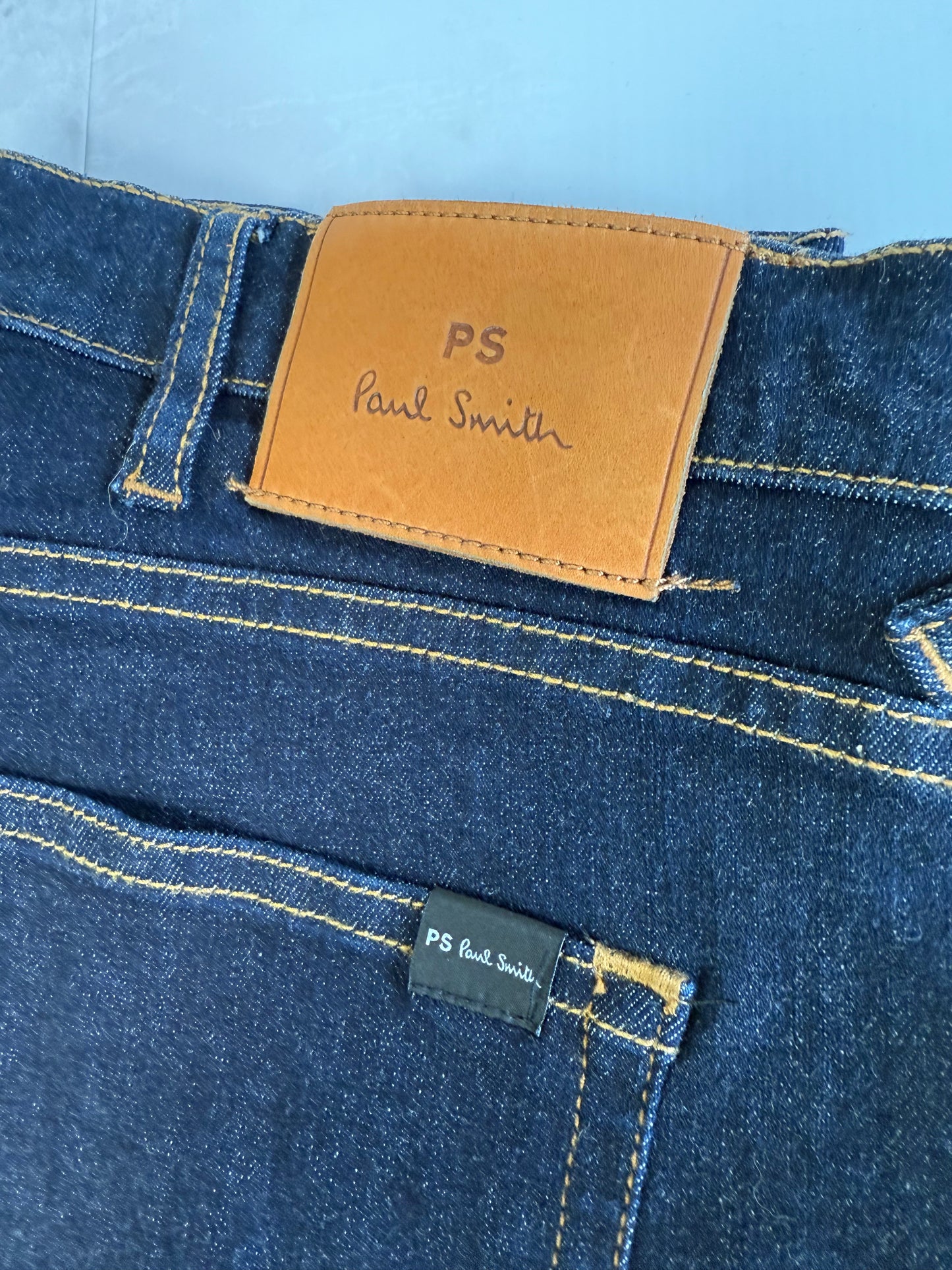 【Paul Smith】ポールスミス テーパードフィット デニムパンツ 32R 濃紺(リジッド・R-WASH)5ポケット ジッパーフライ