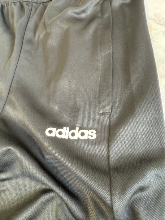 【adidas】Climalite テーパードジャージパンツ Mサイズ ブラック | 吸汗速乾・軽量・スリムシルエット