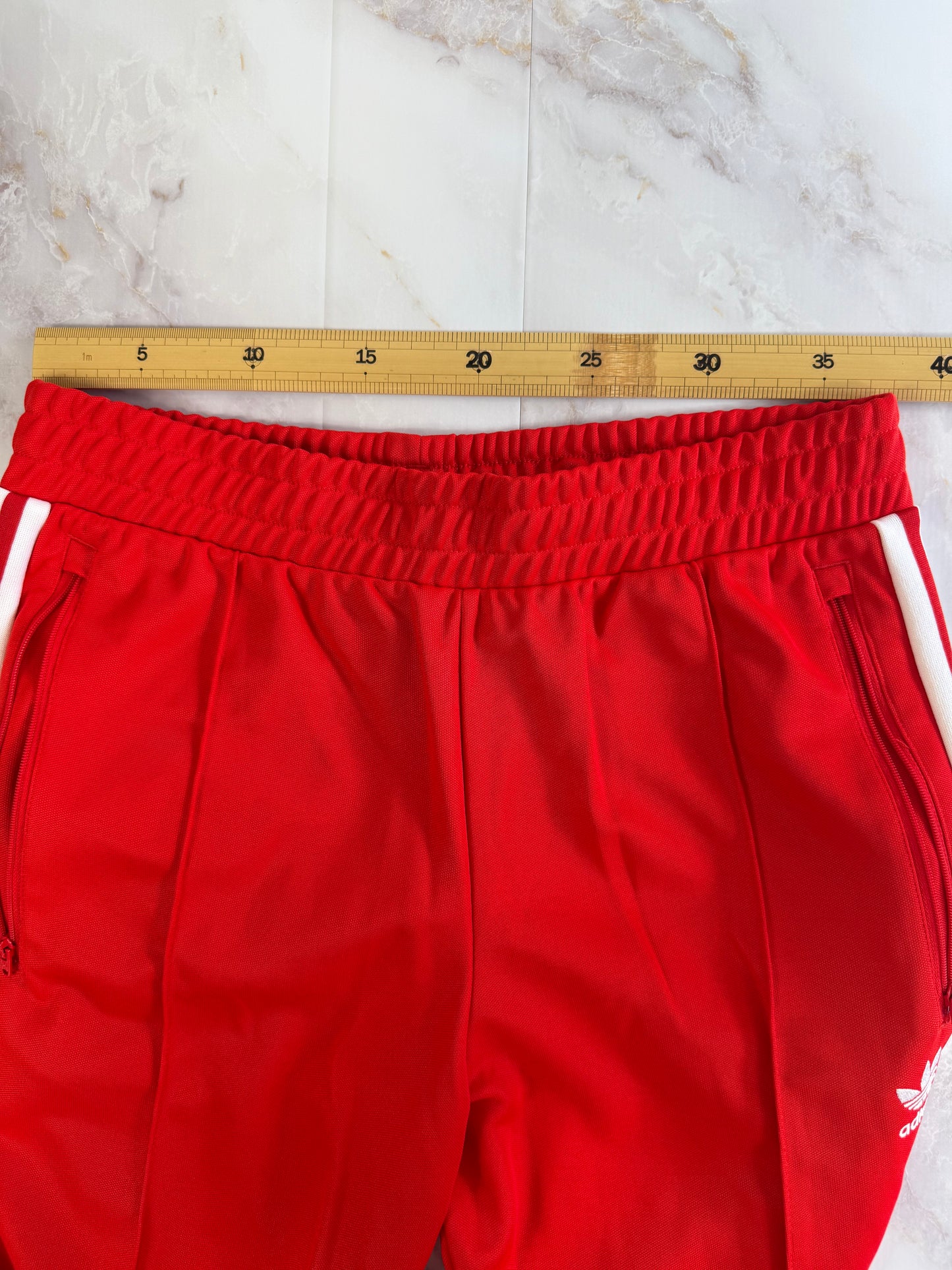 adidas Beckenbauer TP トラックパンツ レッド XLサイズ | 定番3本ライン×トレフォイルロゴ スポーツミックスに