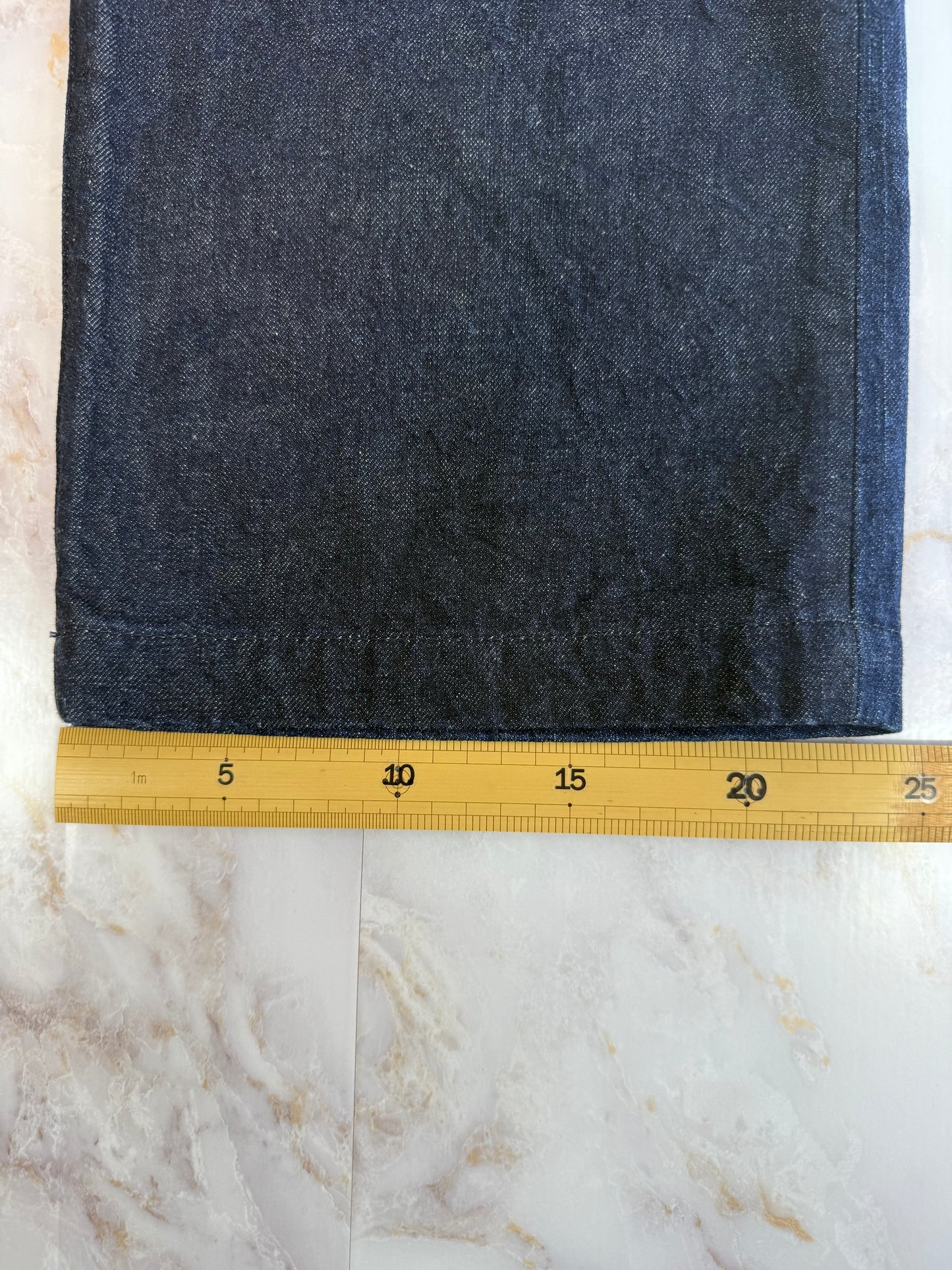 【POLO RALPH LAUREN】ハイライズ ワイドストレートデニムパンツ|26インチ|上質コットン100%/フロントポケット仕様