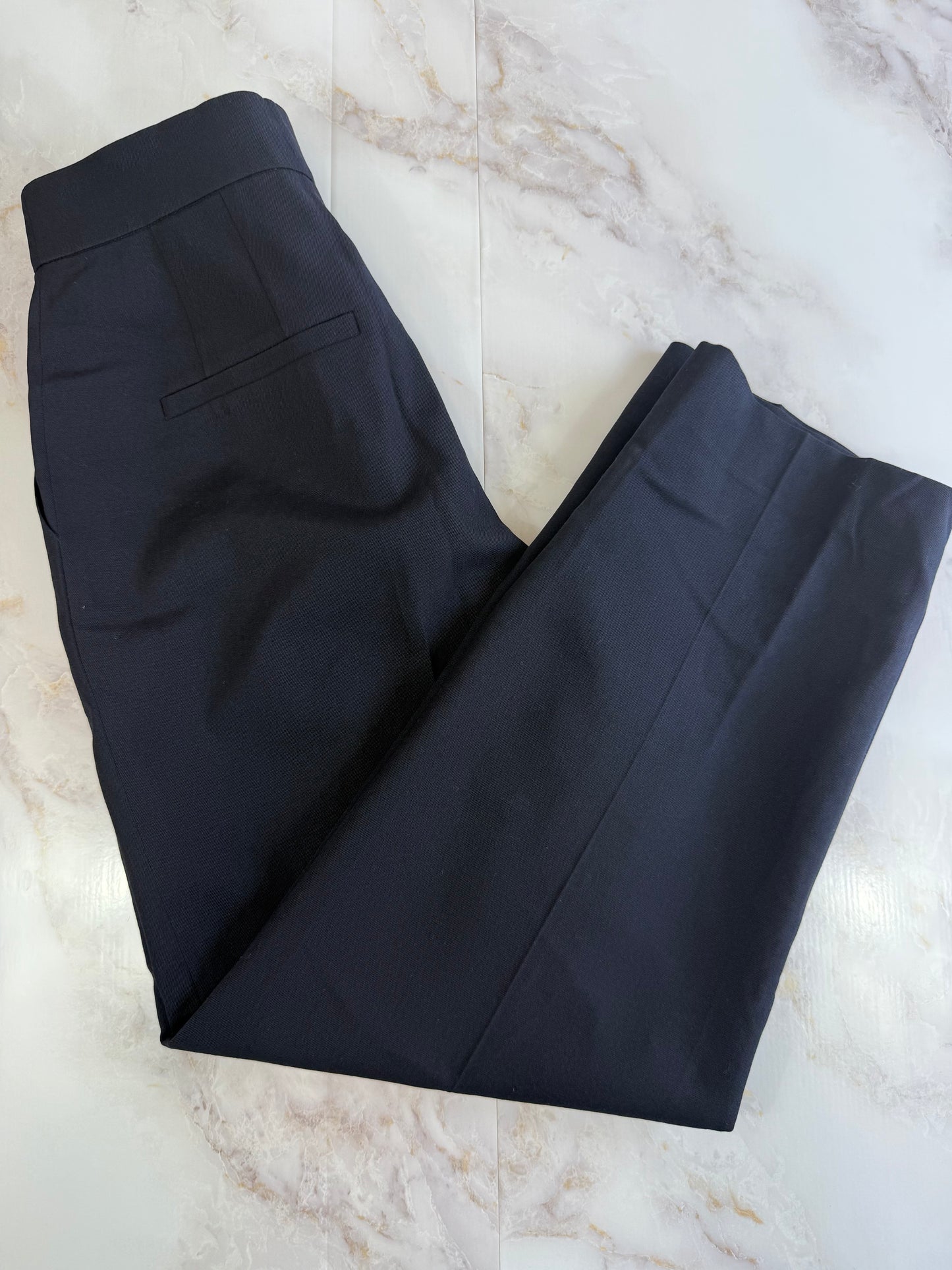 LANVIN COLLECTION ブラック スラックス パンツ 64サイズ ウール100% | 上品シルエット&裏地付き
