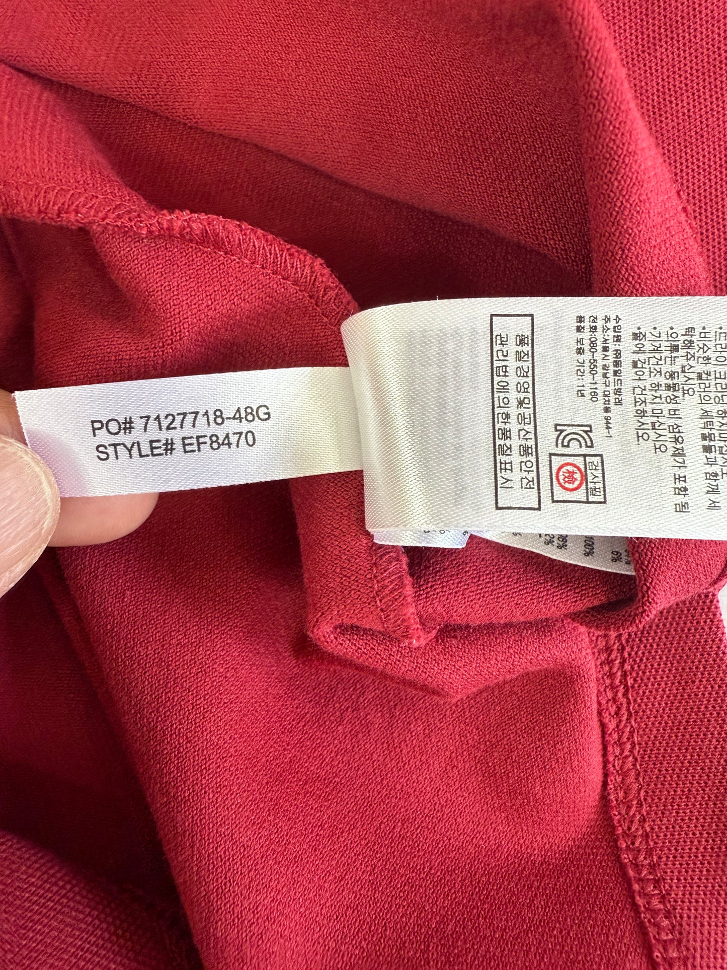 【LACOSTE】ラコステ レディース ポロシャツワンピース ボルドー 38サイズ L相当 コットンストレッチ 刺繍ロゴ入り