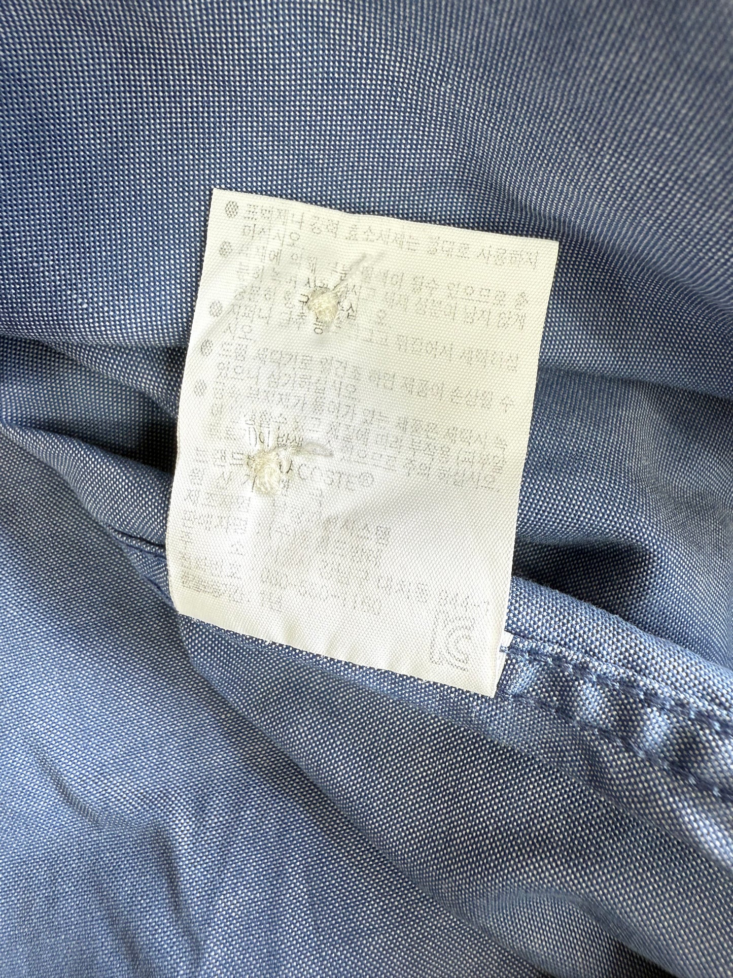 【LACOSTE】スリムフィット ボタンダウンシャツ FR40 (US15 3/4) | ラコステ ワンポイントロゴ メンズ 長袖シャツ | 上品ブルー