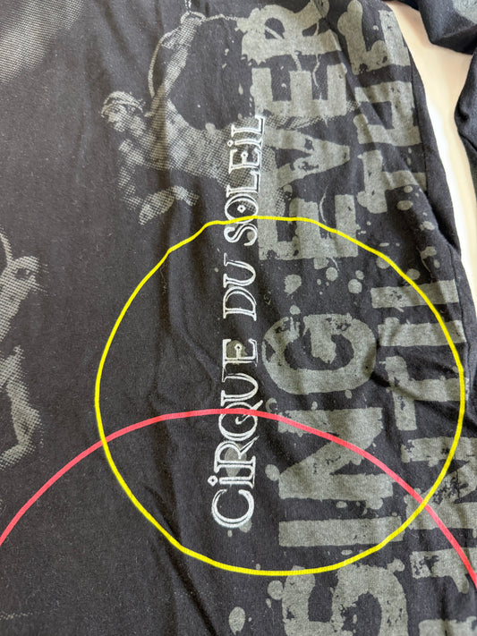【CIRQUE DU SOLEIL】アートプリント ロングスリーブTシャツ XL カナダ製 | ユニセックス・個性派デザイン