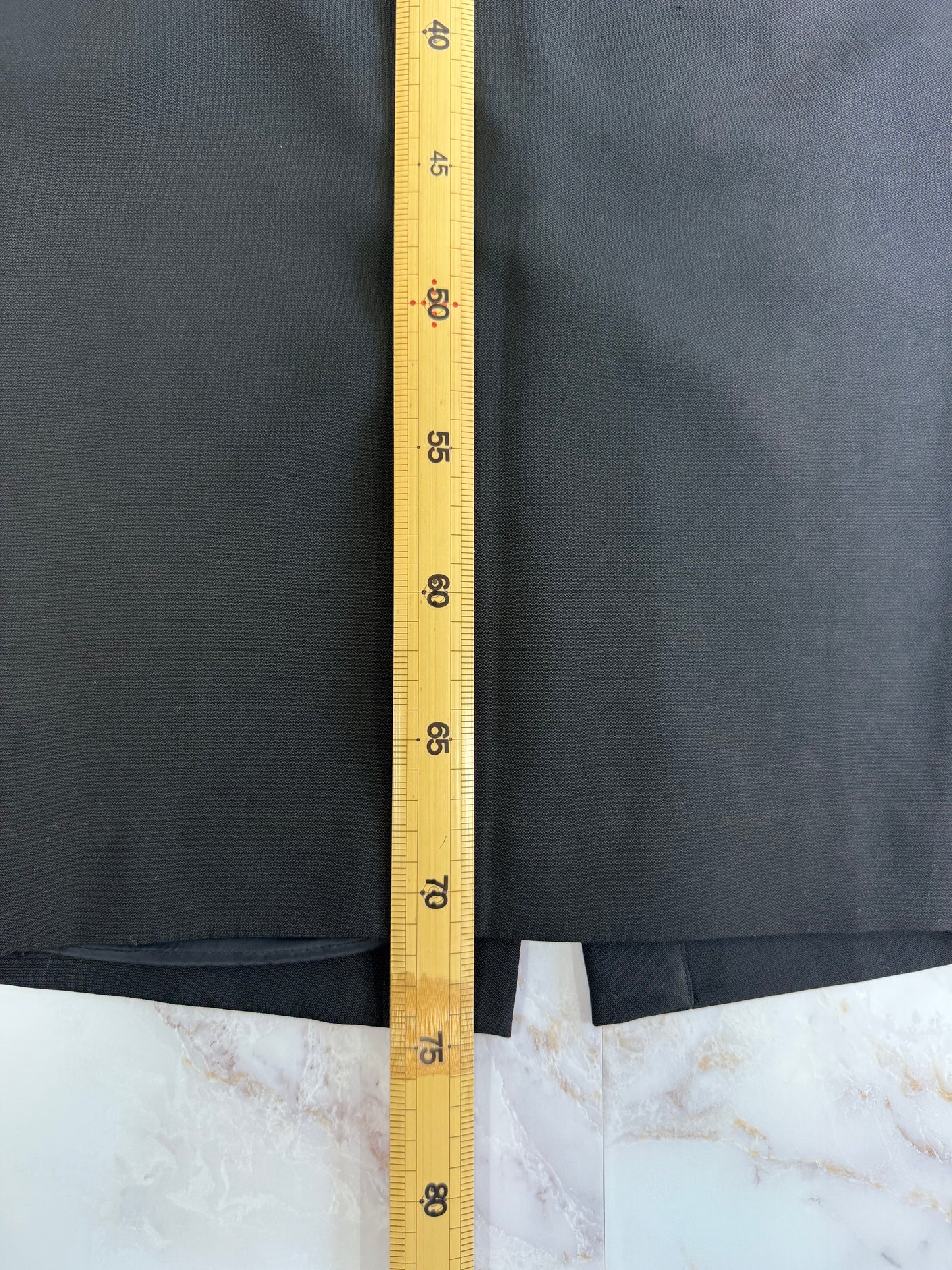 【GIVENCHY】プリーツ切替デザインタイトスカート|シック&エレガントなブラック | レディース 36(ウエスト約35cm/総丈約73cm)