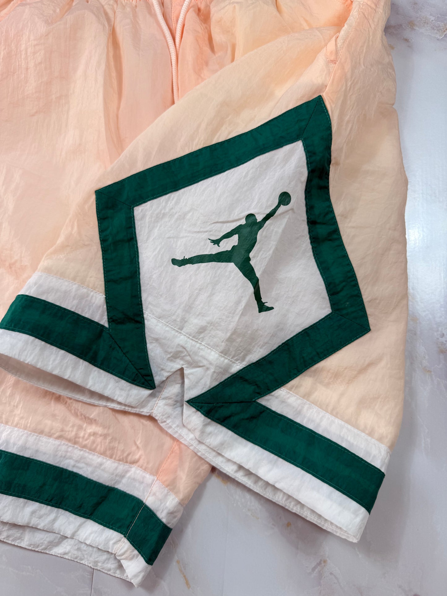 【NIKE Jordan】バスケットボール ショーツ Sサイズ ピーチピンク×グリーン | ストリート&スポーツスタイル
