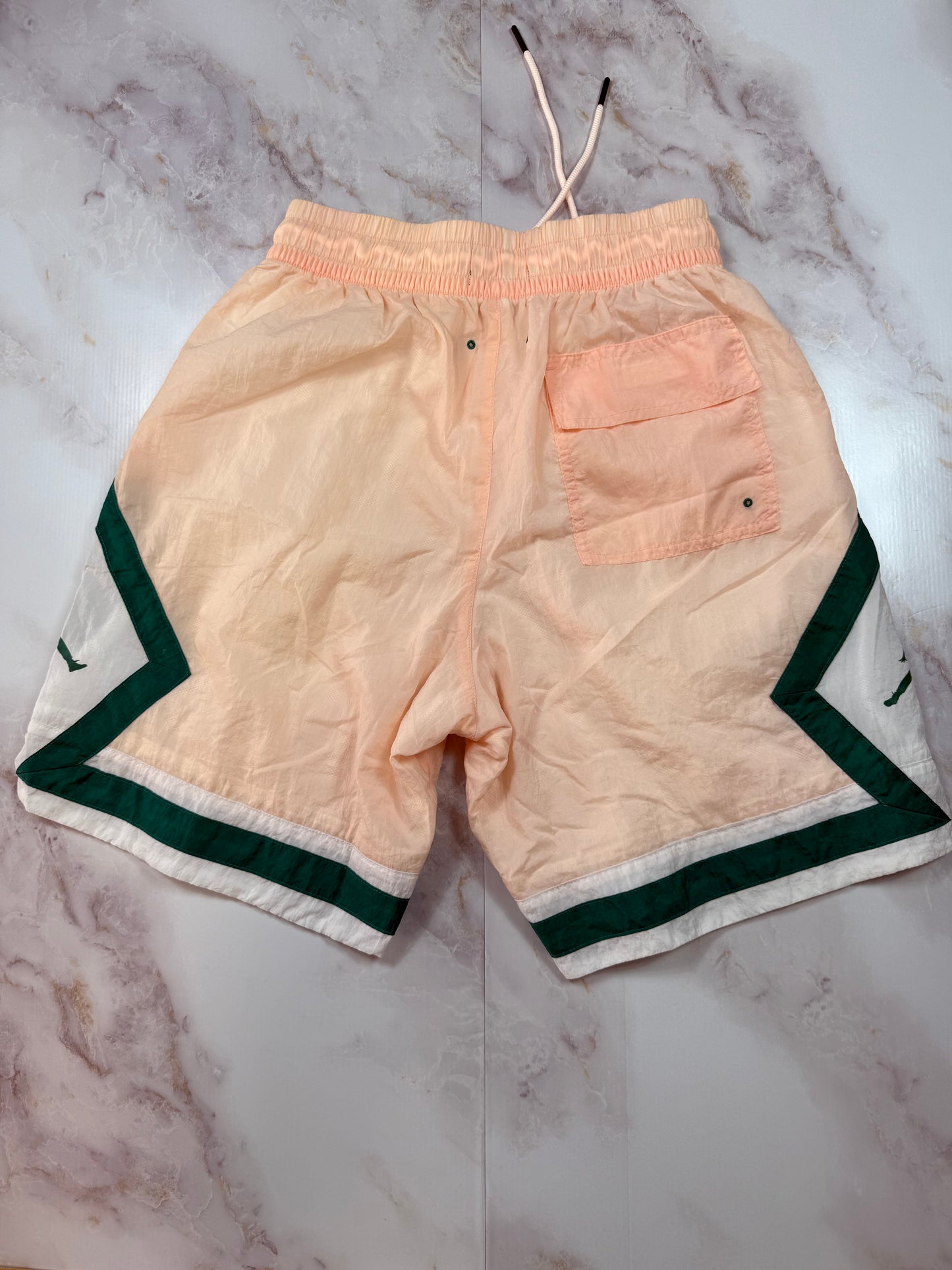 【NIKE Jordan】バスケットボール ショーツ Sサイズ ピーチピンク×グリーン | ストリート&スポーツスタイル