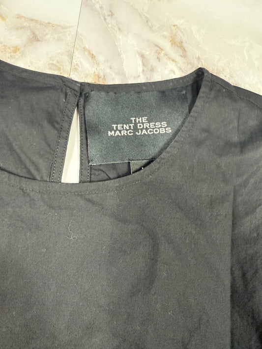 【MARC JACOBS】THE TENT DRESS テントドレス フリルスリーブ ブラック レディース Mサイズ