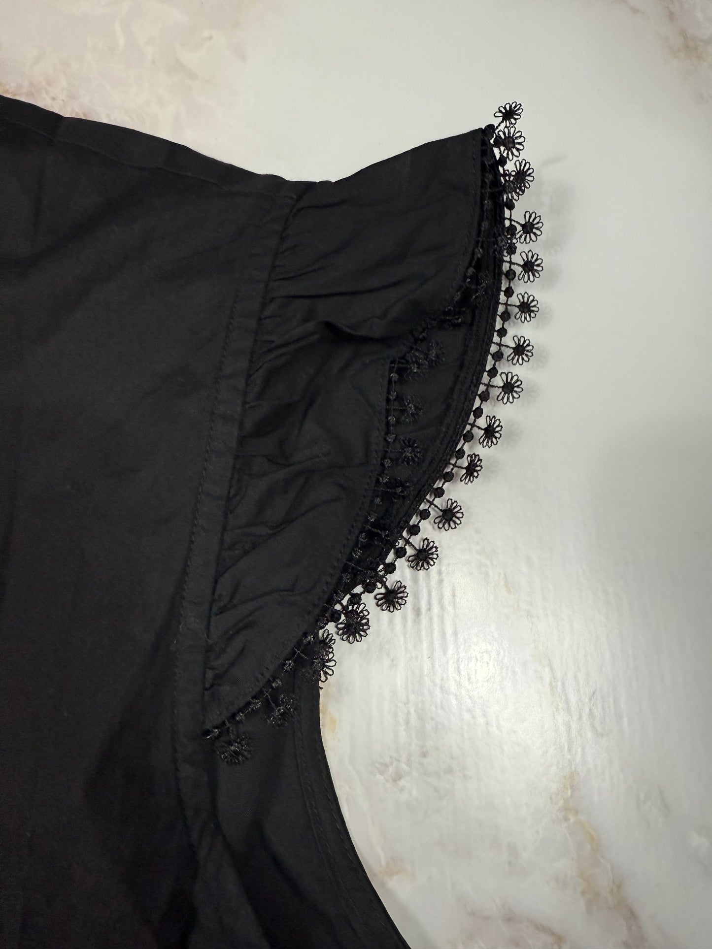 【MARC JACOBS】THE TENT DRESS テントドレス フリルスリーブ ブラック レディース Mサイズ