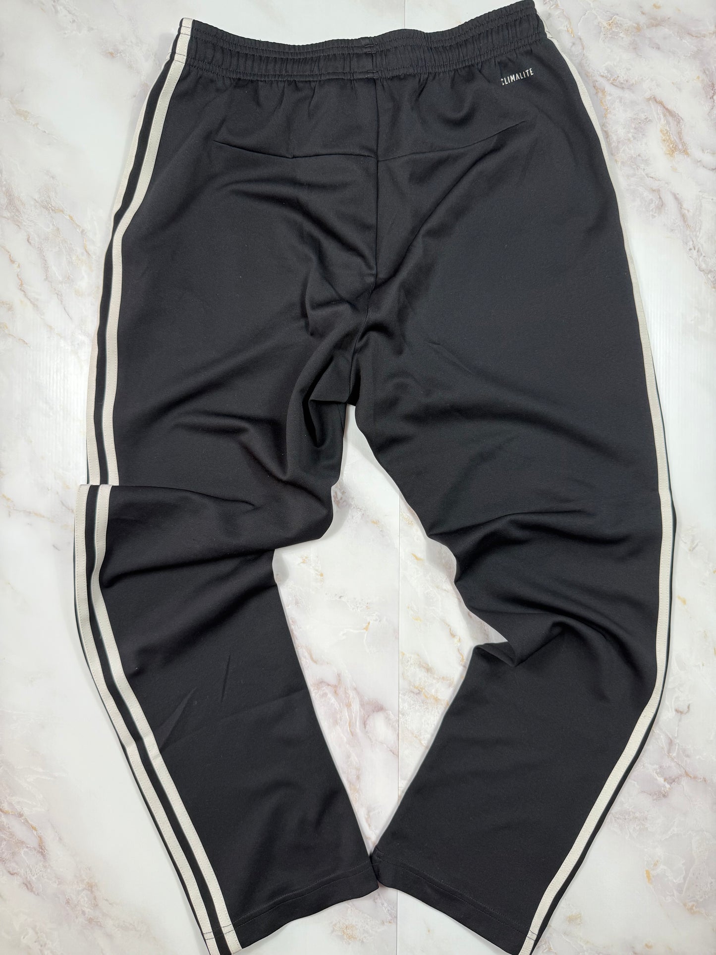 【adidas】アディダス トラックパンツ CLIMALITE ブラック Lサイズ スポーツウェア ジャージ ボトムス