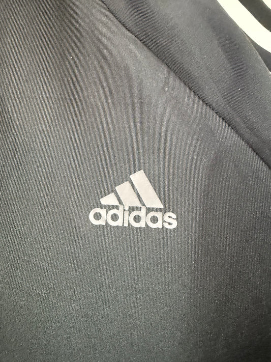 Adidas D2M トラックジャケット S ブラック スリーストライプ climallite トレーニングジャケット