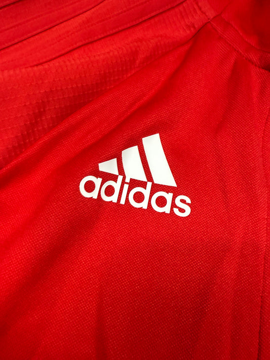 【adidas/アディダス】Climalite トレーニングジャケット レッド 160 メンズ/レディース兼用 スポーツウェア BQ2715