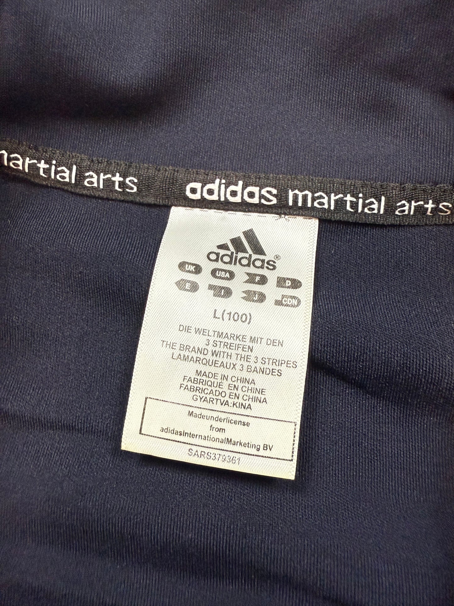 【adidas】アディダス ネイビー トラックジャケット Lサイズ ジップアップ ジャージ 3ストライプ