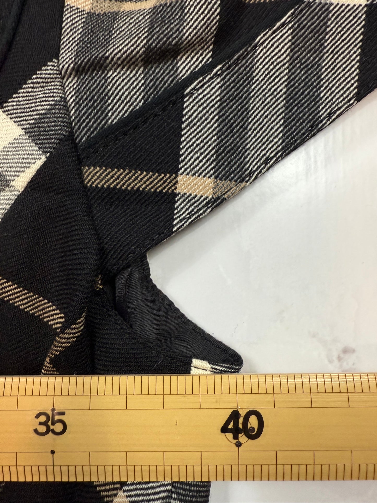 BURBERRY BLUE LABEL チェック柄 ウールワンピース ベルト付き レディース 38 日本製