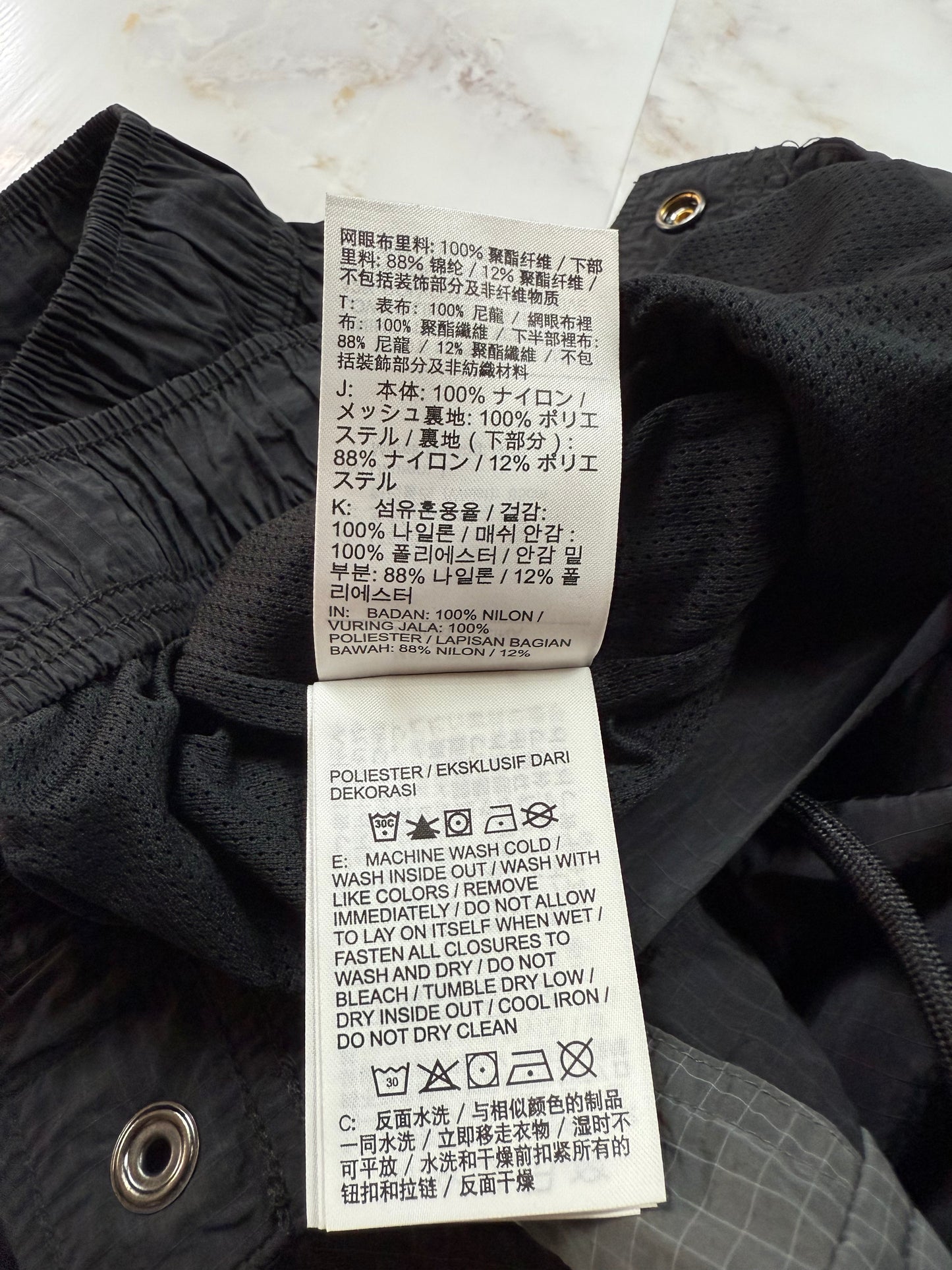 【NIKE JORDAN】23 ENGINEERED カーゴパンツ Lサイズ ブラック×グレー ナイロン イージーパンツ スポーツカジュアル