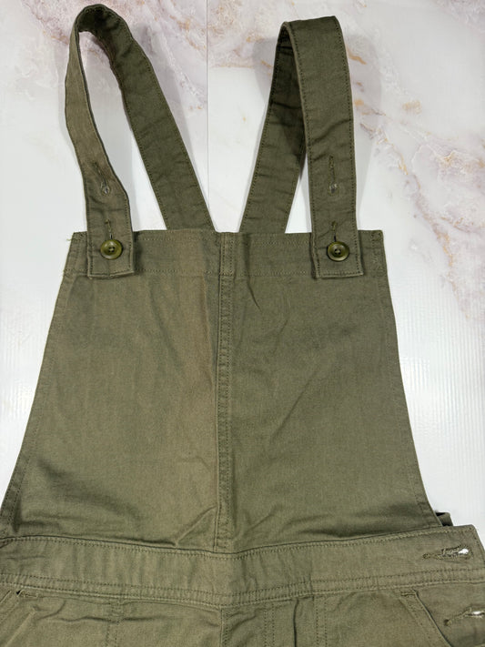 【Patagonia】オーガニックコットン混 オーバーオール レディース つなぎ カーキ系 サイズ4