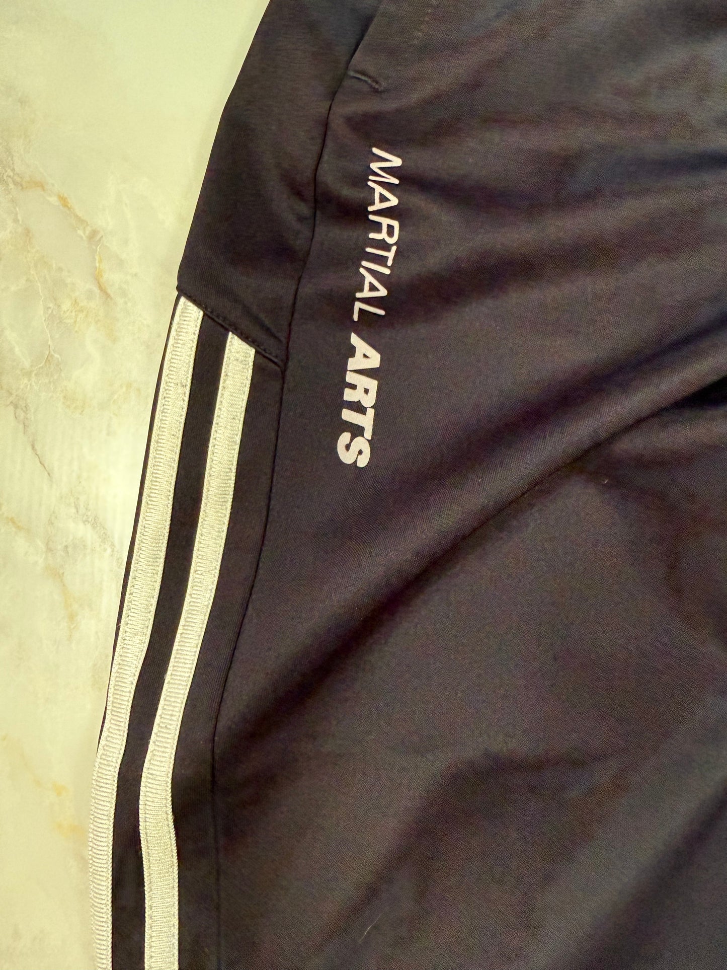 【adidas】アディダス 3ストライプス トラックパンツ Martial Arts ブラック Lサイズ スポーツウェア