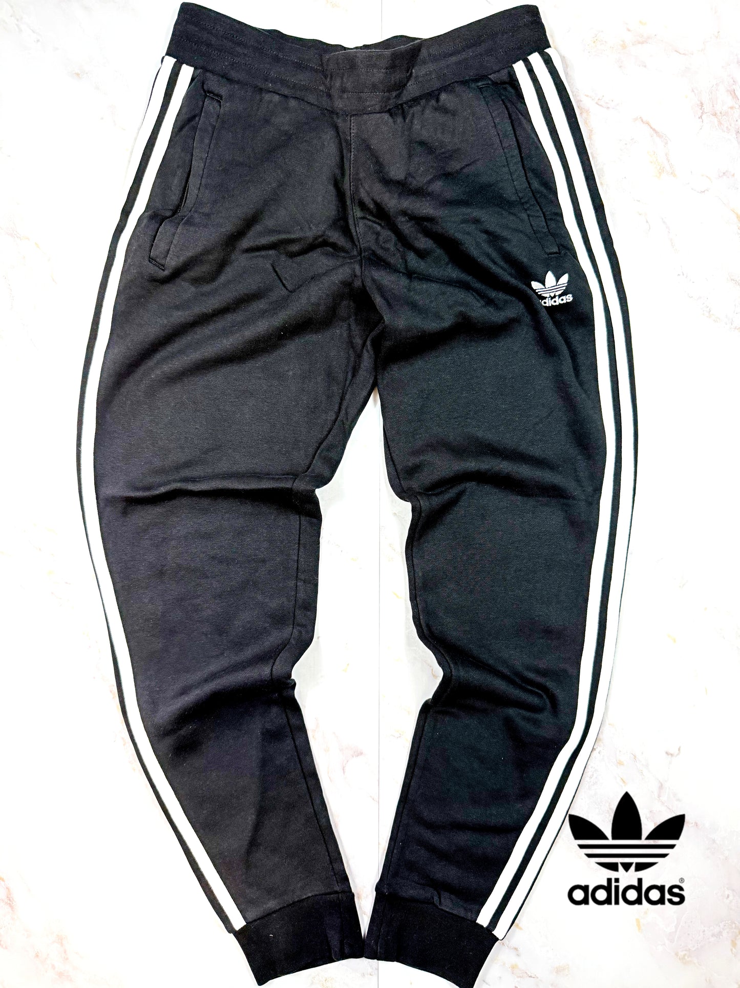 【adidas Originals】3ストライプス スウェットパンツ ブラック メンズXLサイズ トレフォイルロゴ
