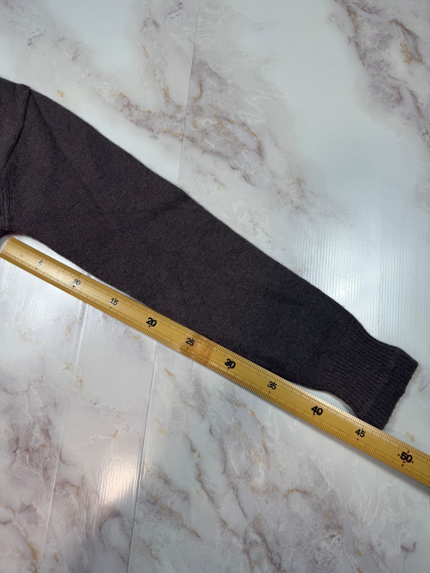 【LACOSTE】ウール混 クルーネックセーター FR4/USMサイズ グレー系 ニットトップス