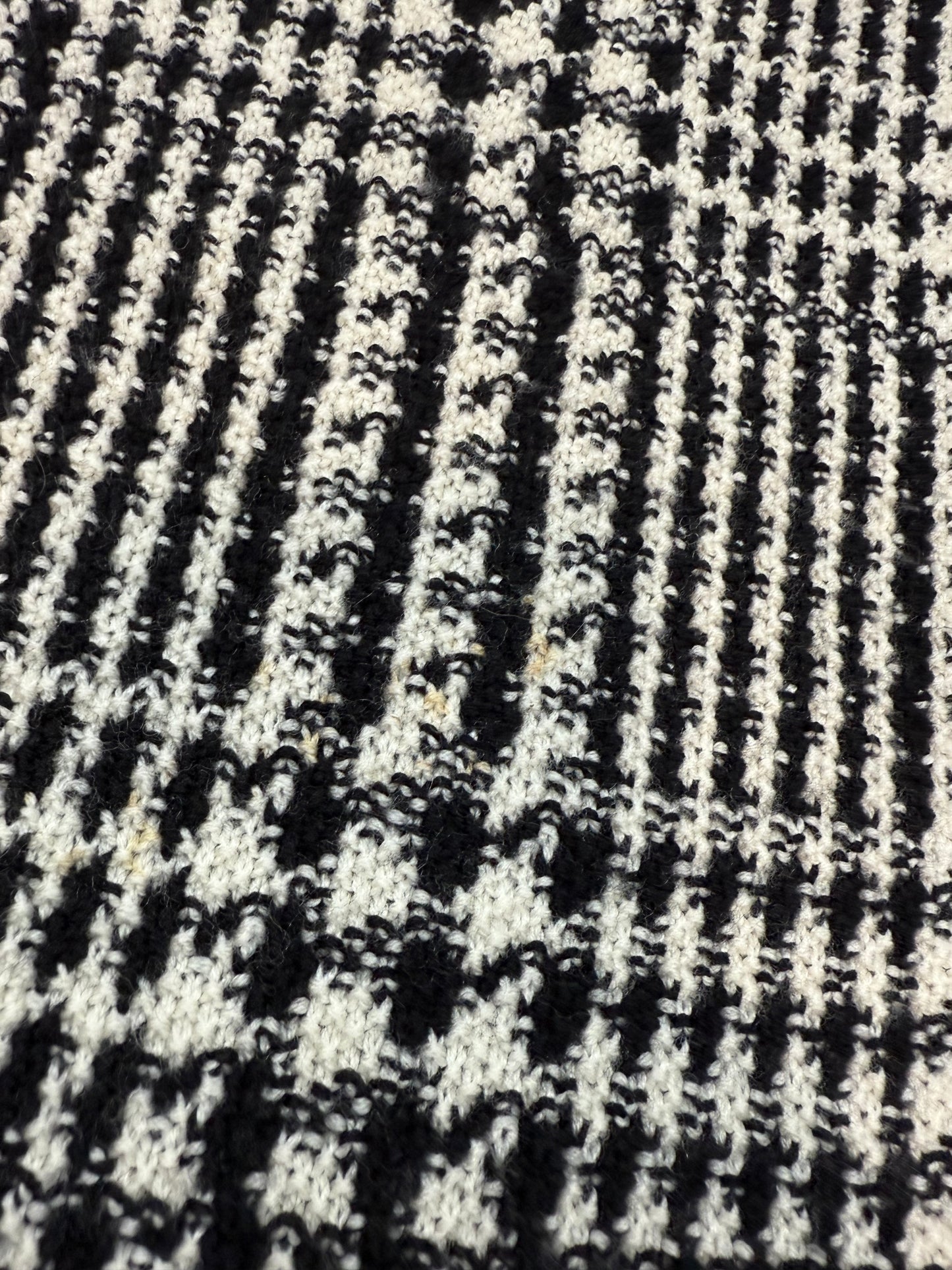 POLO RALPH LAUREN ローレン ラルフローレン ニットセーター 千鳥格子柄 ブラック ホワイト S/Mサイズ 長袖 トップス