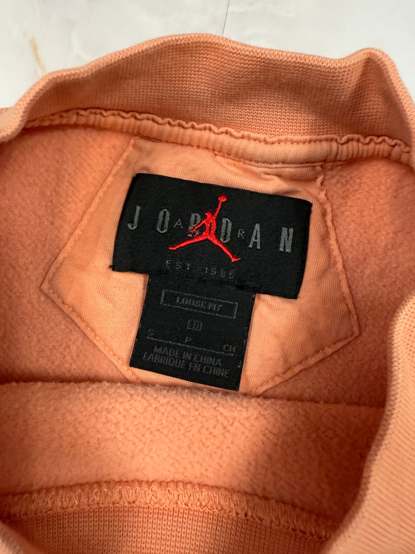【NIKE JORDAN】ジャンプマン クルーネック スウェットトレーナー オレンジ Sサイズ|ナイキ ジョーダン メンズ トップス