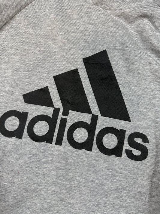 【adidas】アディダス パーカー フーディー グレー M相当 メンズ スポーツ カジュアル