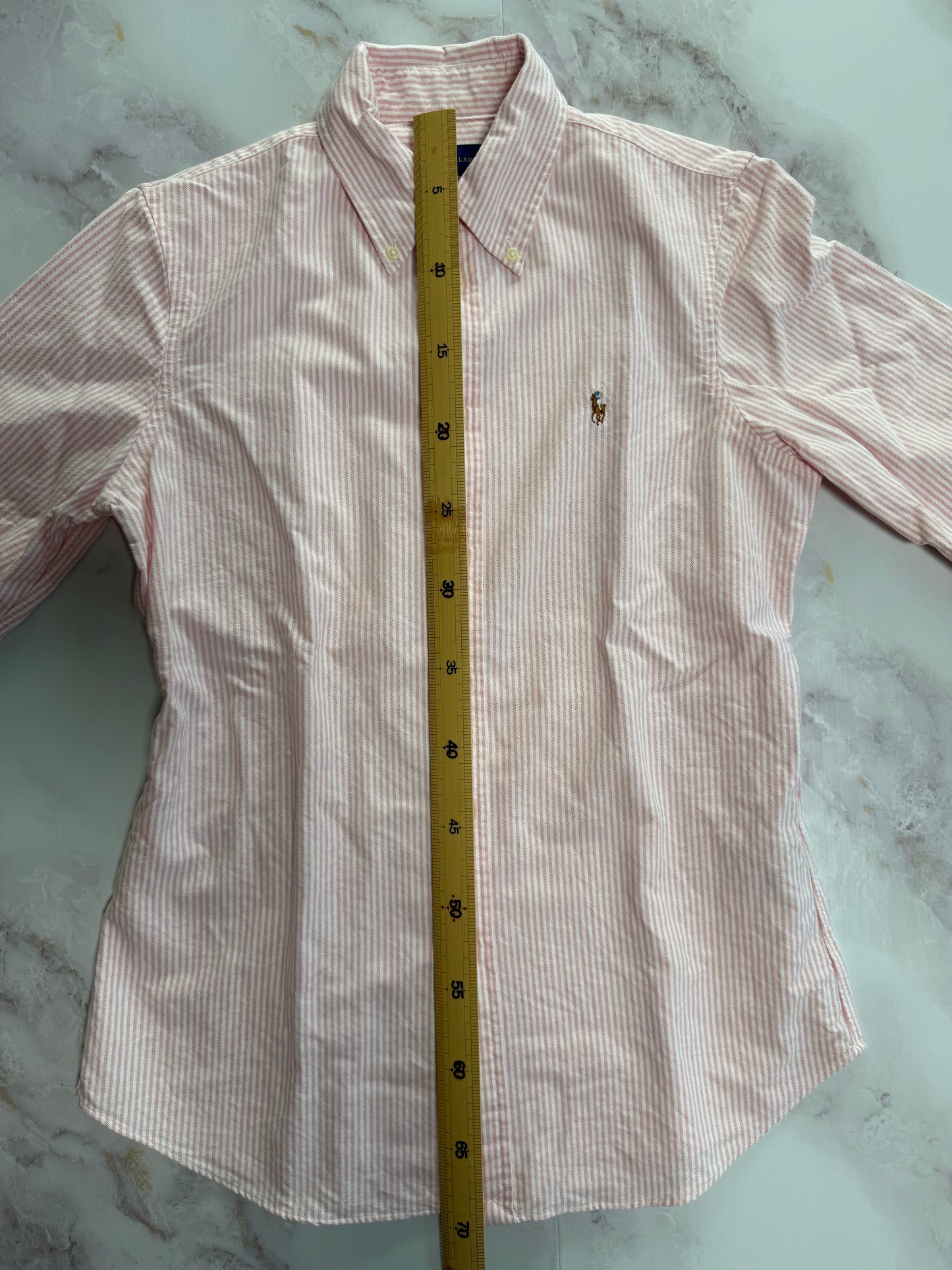 【POLO RALPH LAUREN】ポロ ラルフローレン レディース シャツ 長袖 ホワイト 無地 シンプル ワイシャツ サイズ4