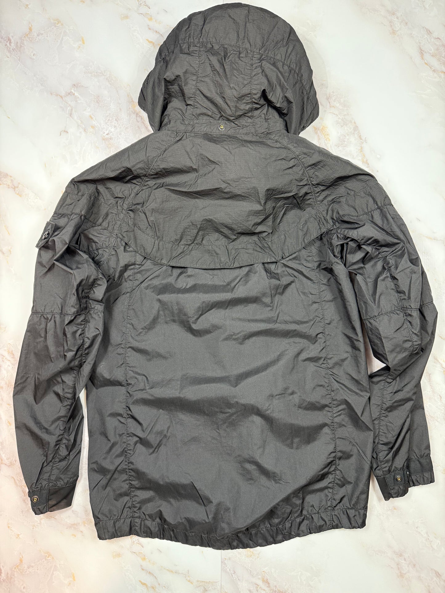 【NIKE × STONE ISLAND】ナイキ ストーンアイランド コラボ Hyper Light Membrana 2L/3L TC フーデッドジャケット XS ブラック