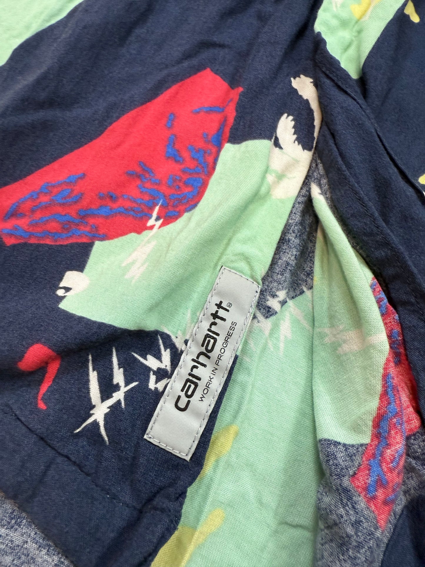 【Carhartt WIP】S/S ANDERSON SHIRT アロハシャツ XLサイズ 総柄 半袖 開襟シャツ ヴィスコース素材
