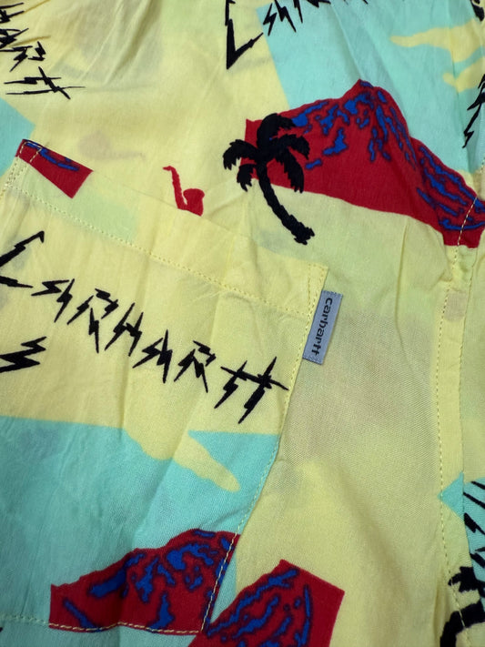 【Carhartt WIP】S/S Anderson Shirt 半袖シャツ アロハシャツ イエロー Mサイズ | カーハート ワークインプログレス