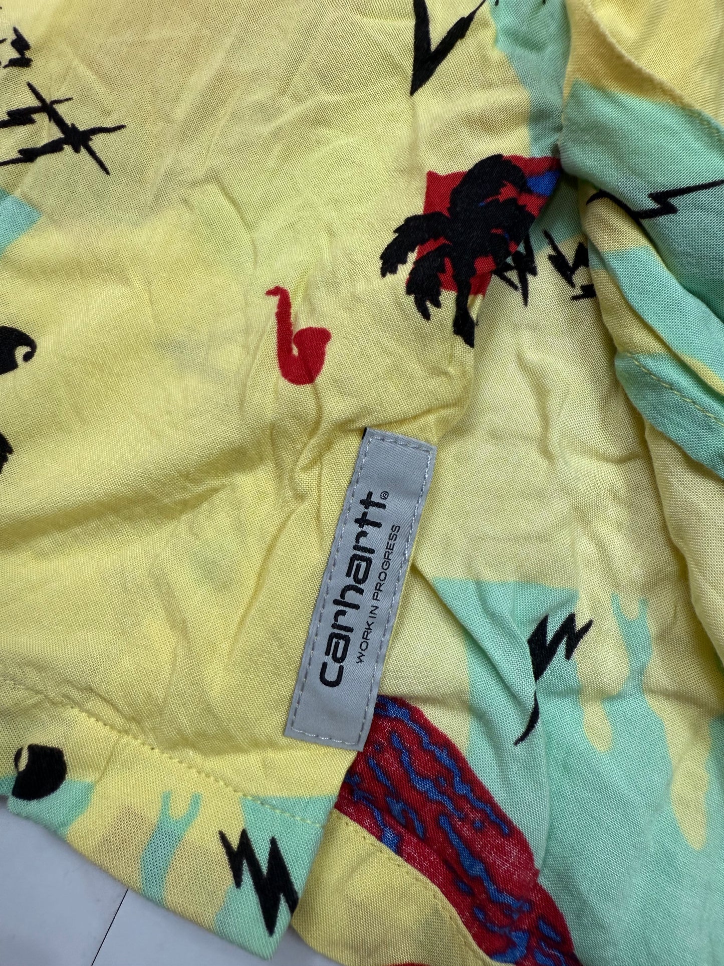 【Carhartt WIP】S/S Anderson Shirt 半袖シャツ アロハシャツ イエロー Mサイズ | カーハート ワークインプログレス