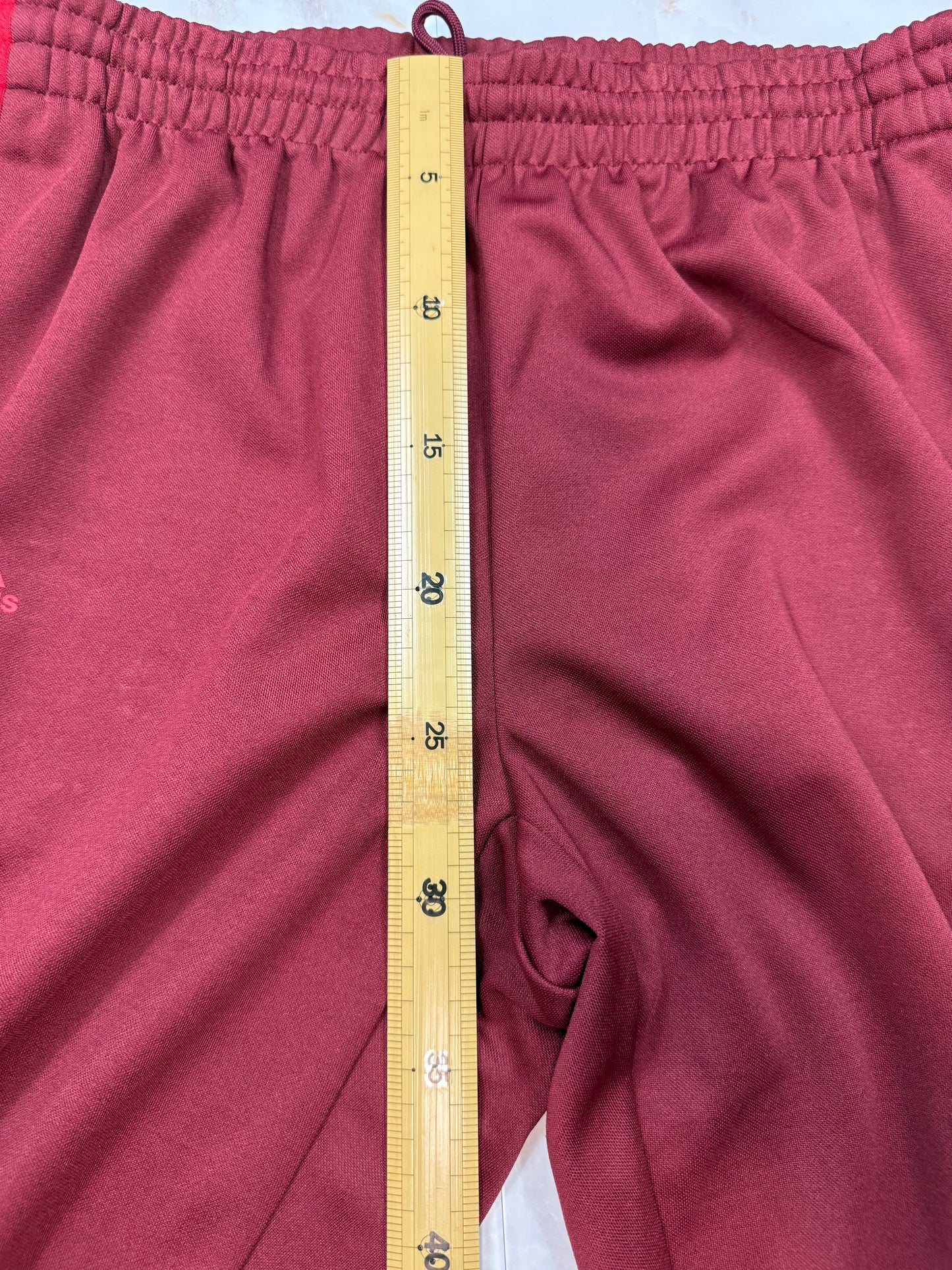 【adidas】ワインレッド ジャージパンツ XL メンズ スリーストライプ トラックパンツ | スポーツ&カジュアルに最適
