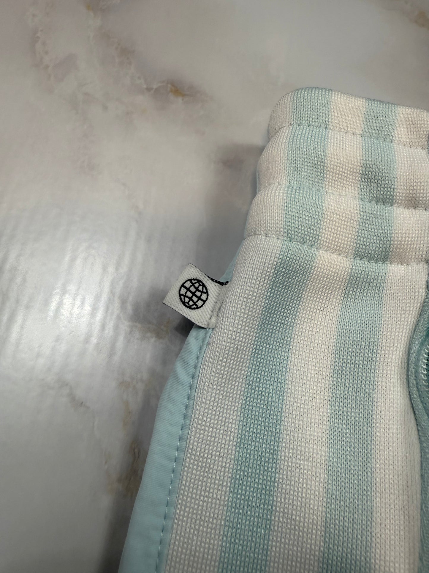 adidas Originals トラックパンツ XS 水色 ライトブルー スリーストライプス ジョガー