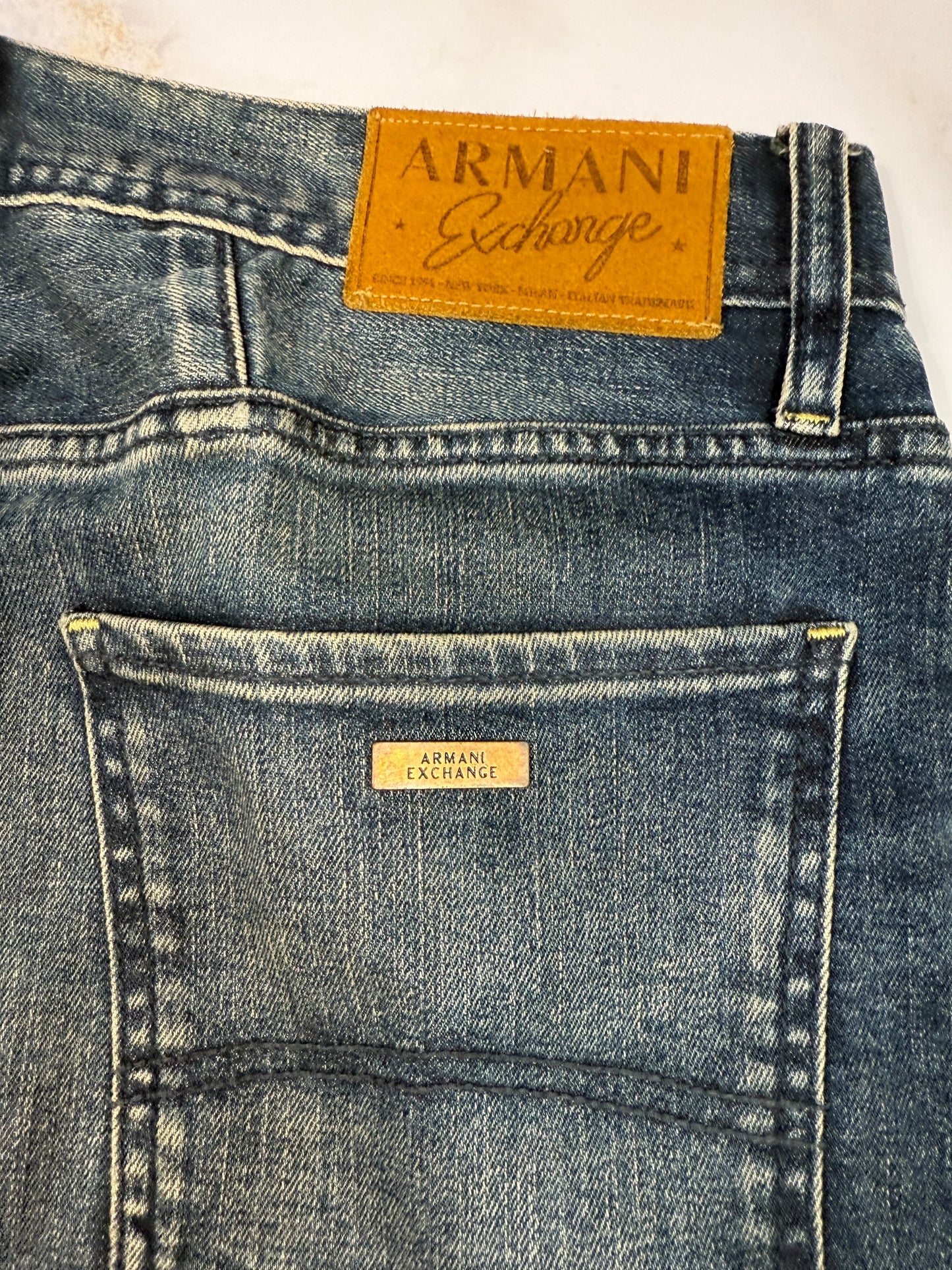 【ARMANI EXCHANGE】J13 スリムフィット デニムパンツ インディゴブルー メンズ W32 | アルマーニエクスチェンジ ジーンズ