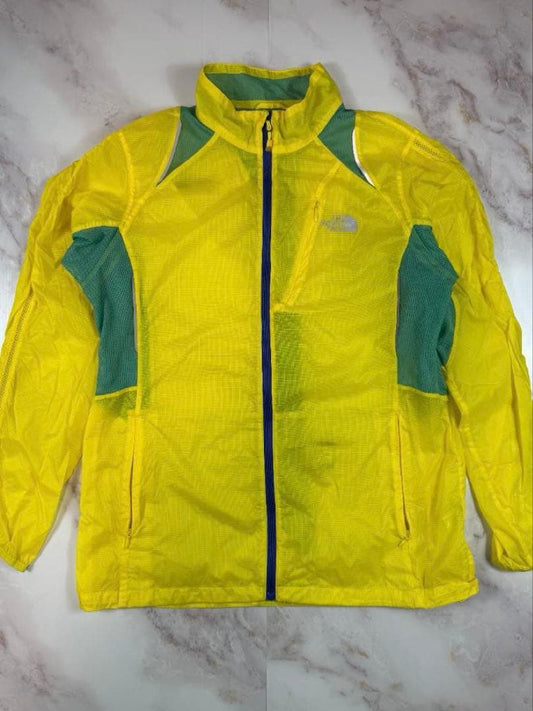 THE NORTH FACE ノースフェイス ランニングジャケット イエロー XXL 軽量 ナイロン ジャケット NFJ3LF33