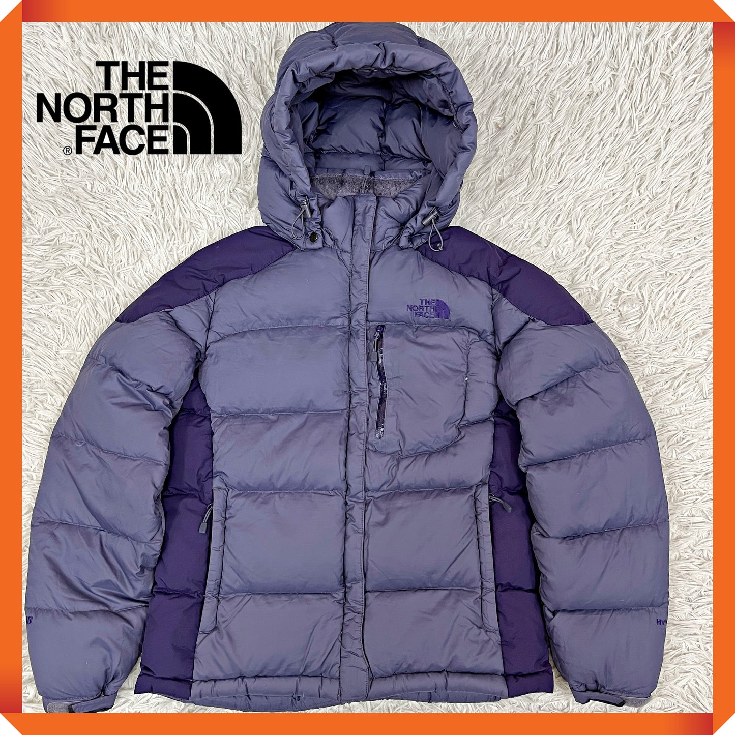 THE NORTH FACE ザ・ノースフェイス 700フィル パワーダウンジャケット HyVent パープル レディースL 90サイズ #41