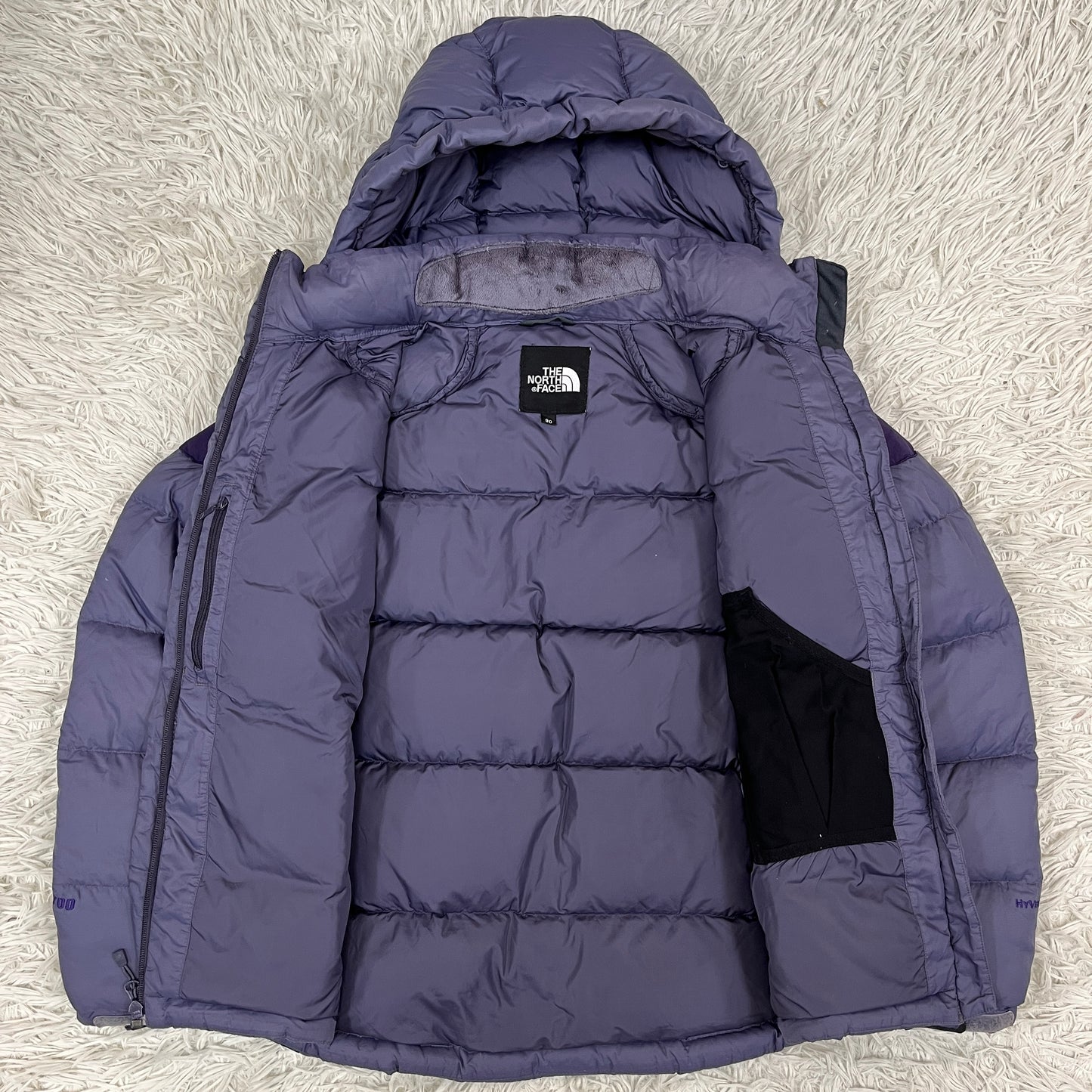 THE NORTH FACE ザ・ノースフェイス 700フィル パワーダウンジャケット HyVent パープル レディースL 90サイズ #41