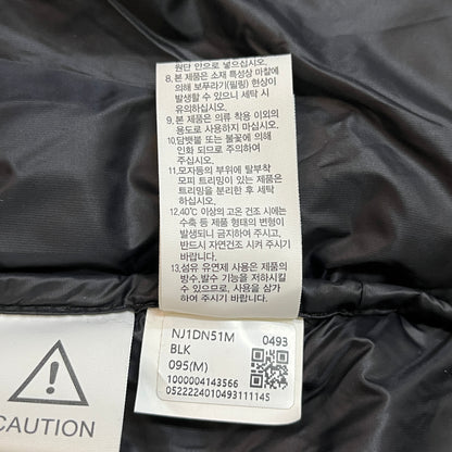 THE NORTH FACE WHITE LABEL（ザ・ノースフェイス ホワイトレーベル）ヌプシ ダウンジャケット ブラック メンズ M（95）#43