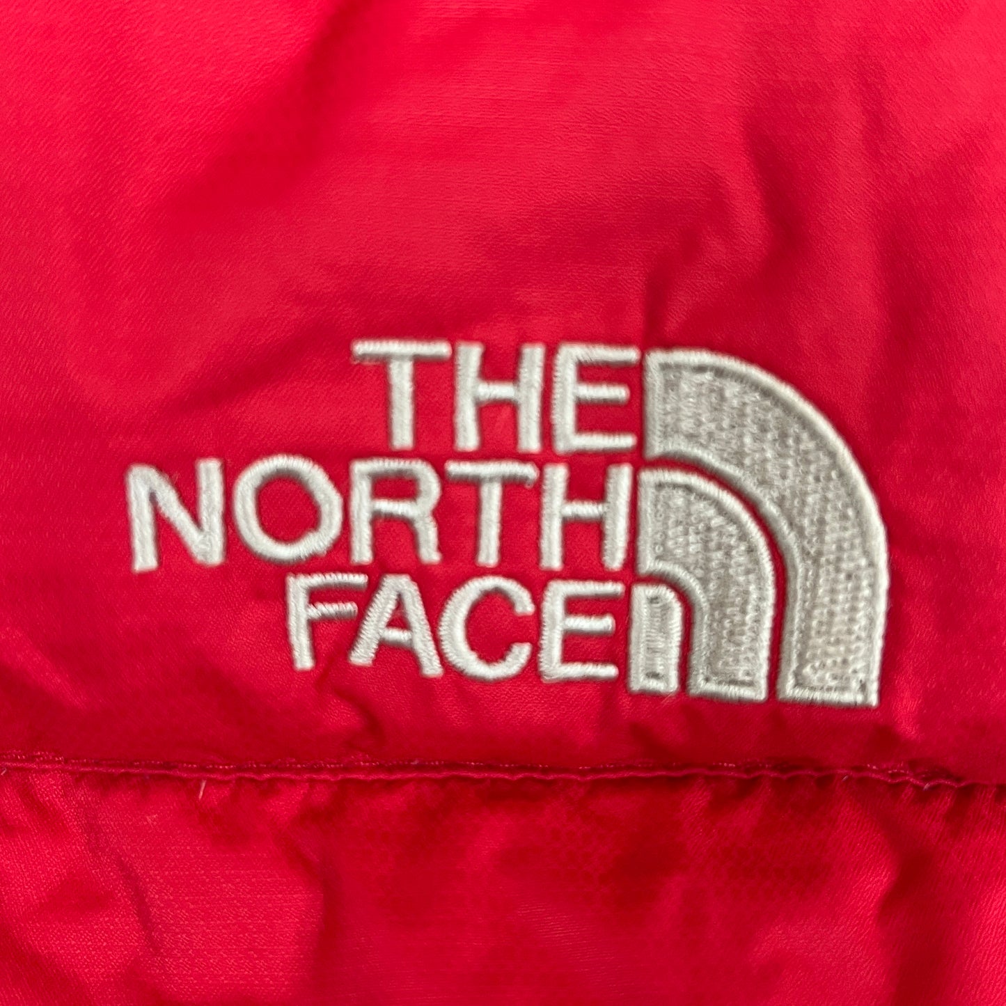 THE NORTH FACE（ザ・ノースフェイス）700フィル HYVENT ダウンジャケット レッド×ブラック レディースL（90）#44