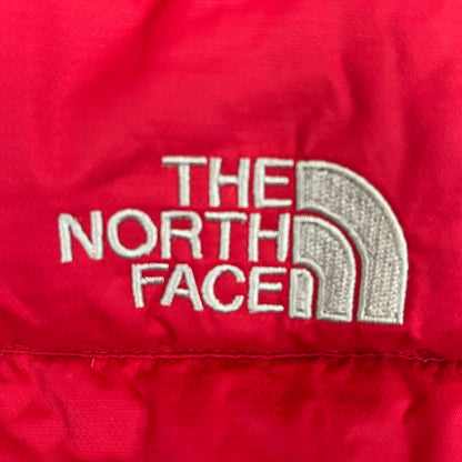 THE NORTH FACE（ザ・ノースフェイス）700フィル HYVENT ダウンジャケット レッド×ブラック レディースL（90）#44